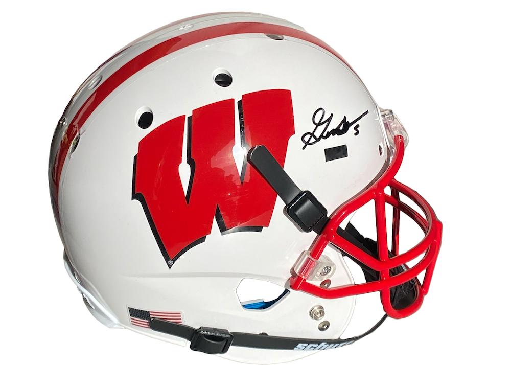 Graham Mertz Signed Wisconsin Badgers Full-Size Helmet (Panini) at PristineAuction.com Graham Mertz Signed Wisconsin Badgers Full-Size Helmet (Panini) at PristineAuction.com
