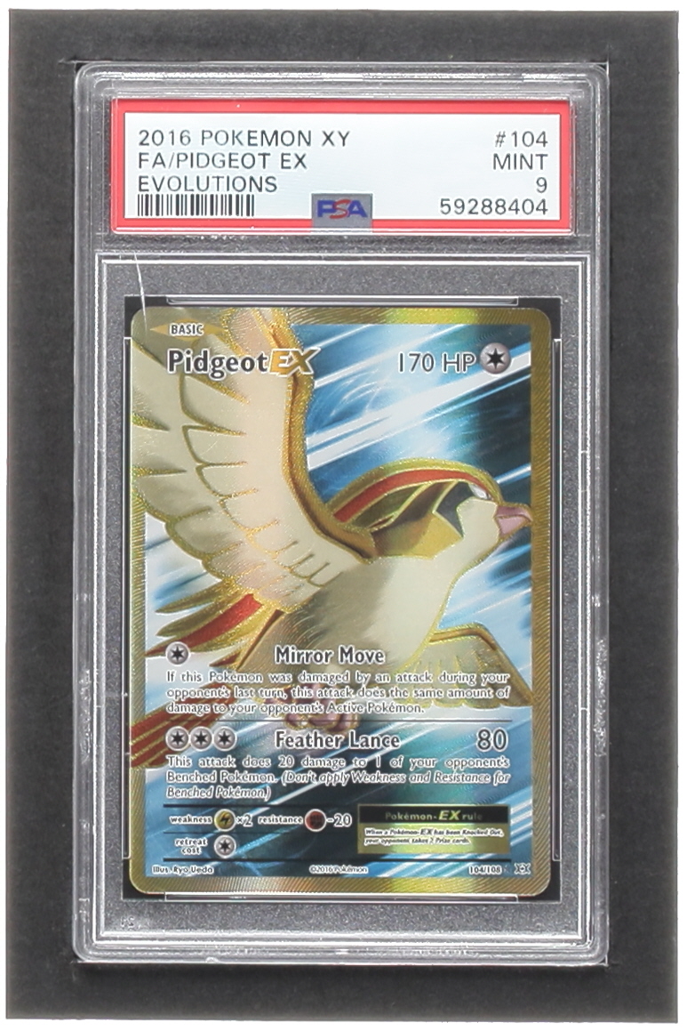 Pidgeot EX 2016 Pokemon Evolutions #104 (PSA 9) at PristineAuction.com Pidgeot EX 2016 Pokemon Evolutions #104 (PSA 9) at PristineAuction.com