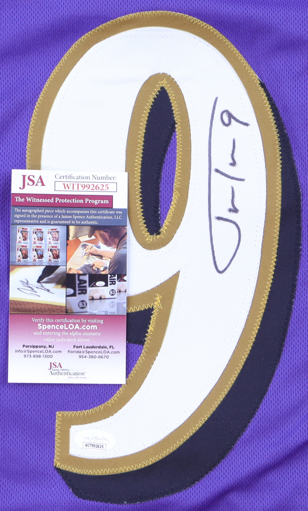 Justin Tucker Signed Career Highlight Stat Jersey (JSA) at PristineAuction.com Justin Tucker Signed Career Highlight Stat Jersey (JSA) at PristineAuction.com