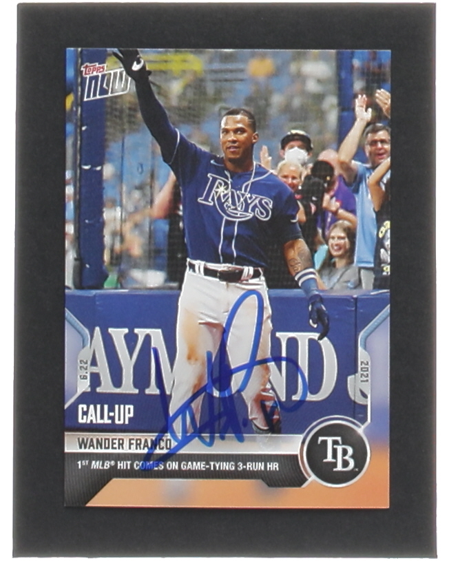 Wander Franco Signed 2021 Topps Now #402 RC (Franco) at PristineAuction.com Wander Franco Signed 2021 Topps Now #402 RC (Franco) at PristineAuction.com