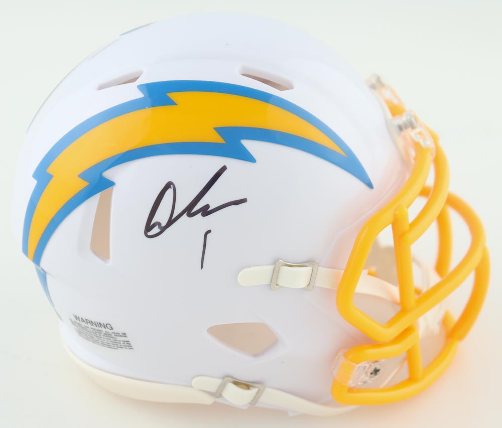 Quentin Johnston Signed Chargers Speed Mini Helmet (Beckett) at PristineAuction.com Quentin Johnston Signed Chargers Speed Mini Helmet (Beckett) at PristineAuction.com