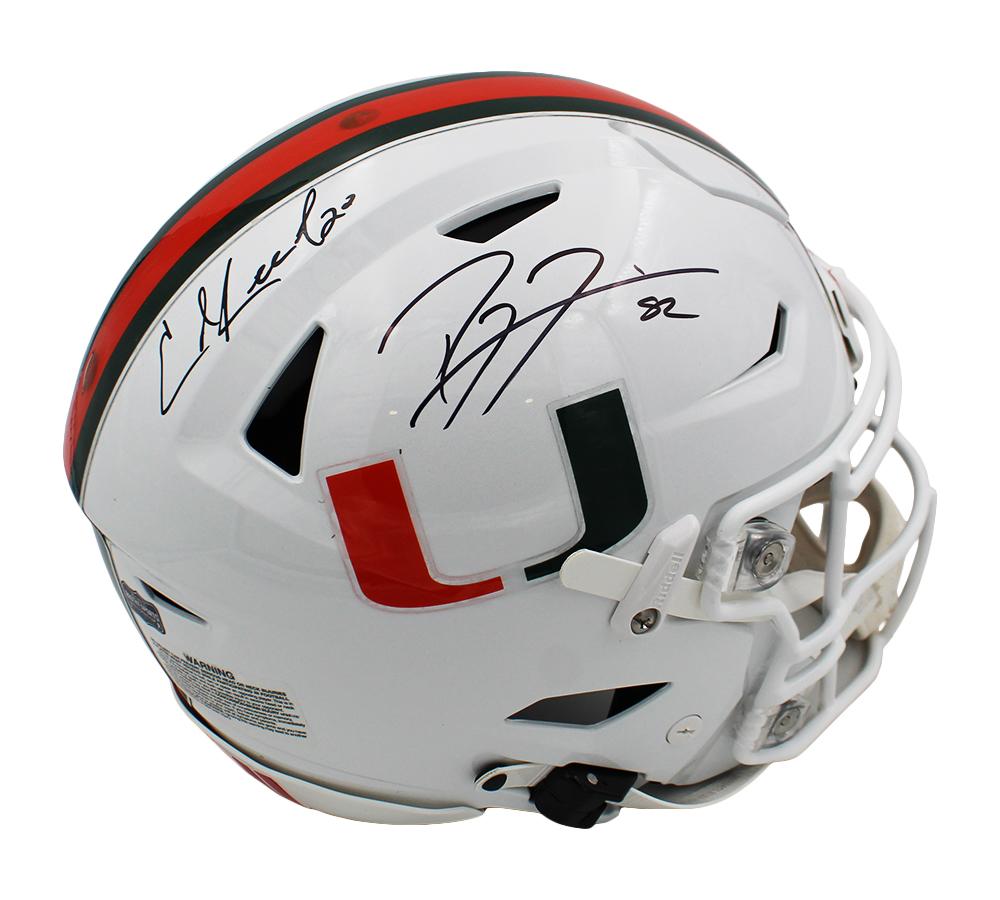 Ray Lewis & Ed Reed Signed Miami Hurricanes Full-Size Authentic On-Field SpeedFlex Helmet (Radtke) at PristineAuction.com Ray Lewis & Ed Reed Signed Miami Hurricanes Full-Size Authentic On-Field SpeedFlex Helmet (Radtke) at PristineAuction.com