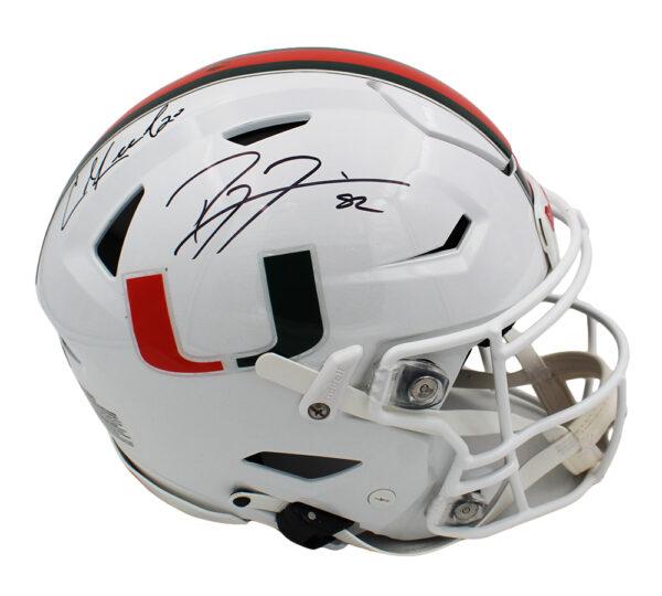 Ray Lewis & Ed Reed Signed Miami Hurricanes Full-Size Authentic On-Field SpeedFlex Helmet (Radtke) at PristineAuction.com Ray Lewis & Ed Reed Signed Miami Hurricanes Full-Size Authentic On-Field SpeedFlex Helmet (Radtke) at PristineAuction.com