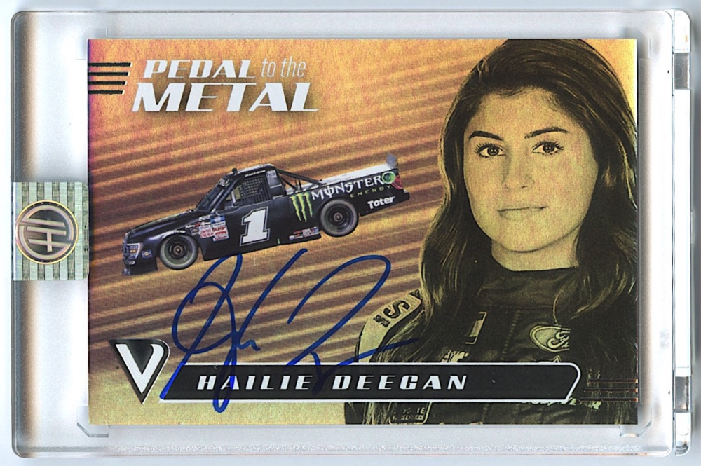Hailie Deegan Signed 2021 Panini Chronicles Victory Pedal to the Metal