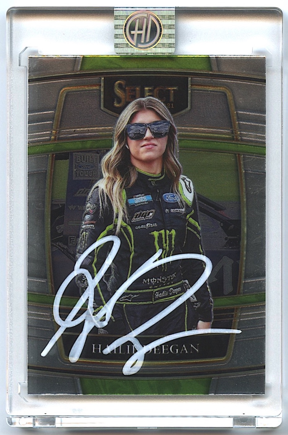 Hailie Deegan Signed 2022 Panini Chronicles Select #9 (Deegan COA) at PristineAuction.com Hailie Deegan Signed 2022 Panini Chronicles Select #9 (Deegan COA) at PristineAuction.com