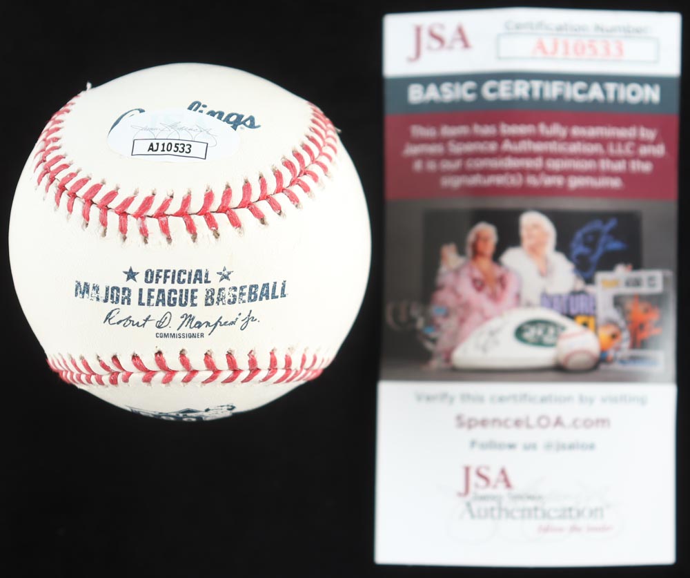 Matt Adams Signed 2019 World Series Logo Baseball Inscribed "WS Champs" (JSA) at PristineAuction.com Matt Adams Signed 2019 World Series Logo Baseball Inscribed "WS Champs" (JSA) at PristineAuction.com