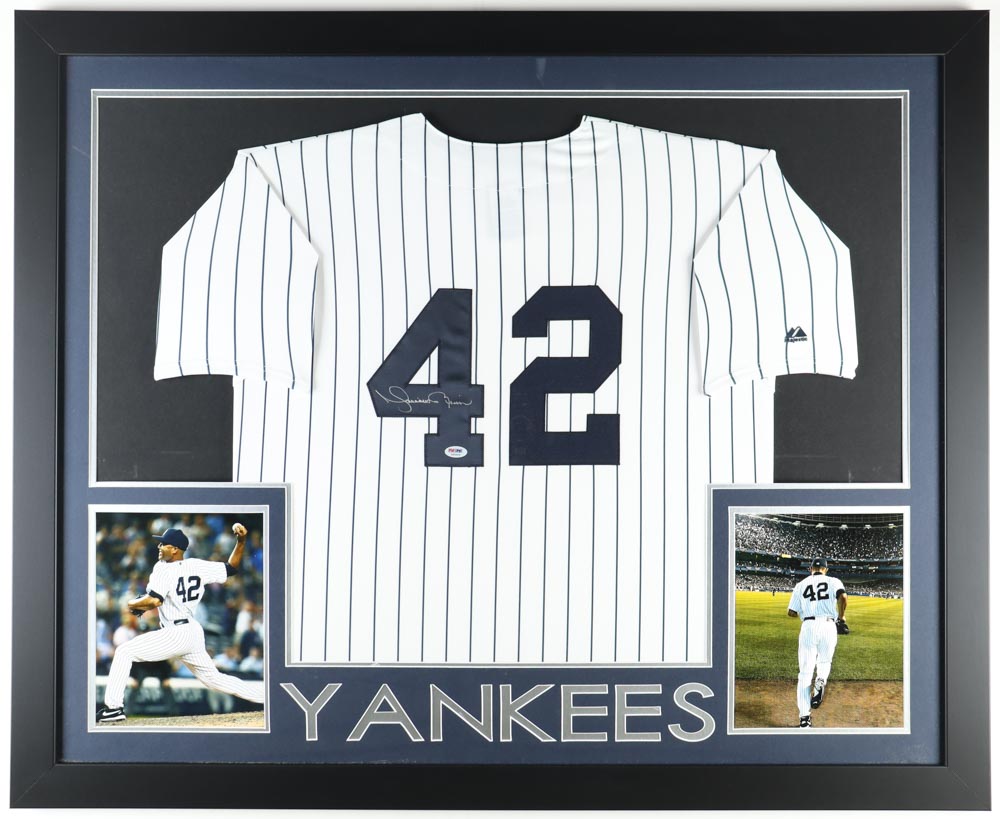 Mariano Rivera Signed Custom Framed Jersey Display (Bonds) at PristineAuction.com Mariano Rivera Signed Custom Framed Jersey Display (Bonds) at PristineAuction.com