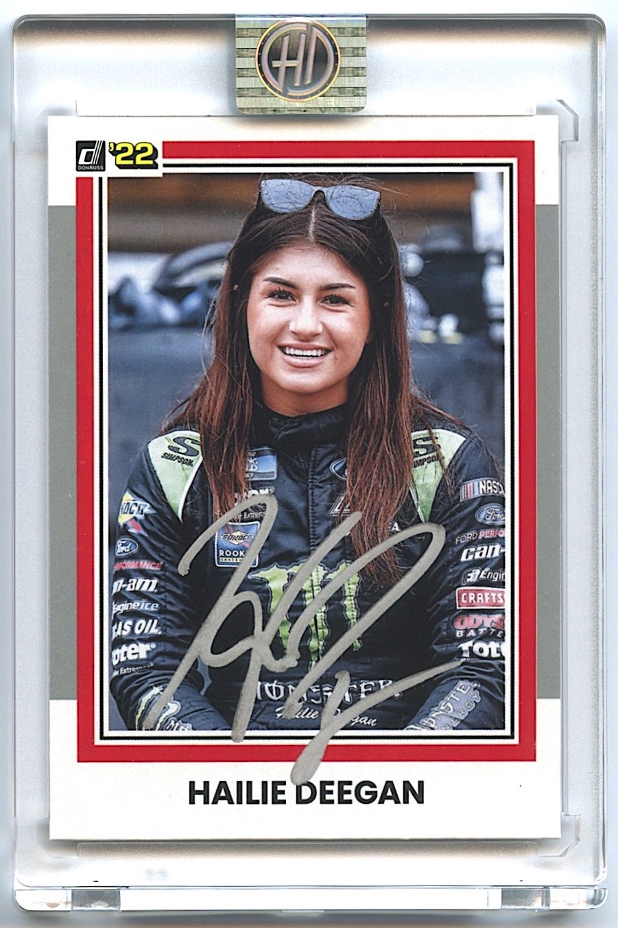 Hailie Deegan Signed 2022 Donruss #132 Retro Silver (Deegan COA) at PristineAuction.com Hailie Deegan Signed 2022 Donruss #132 Retro Silver (Deegan COA) at PristineAuction.com