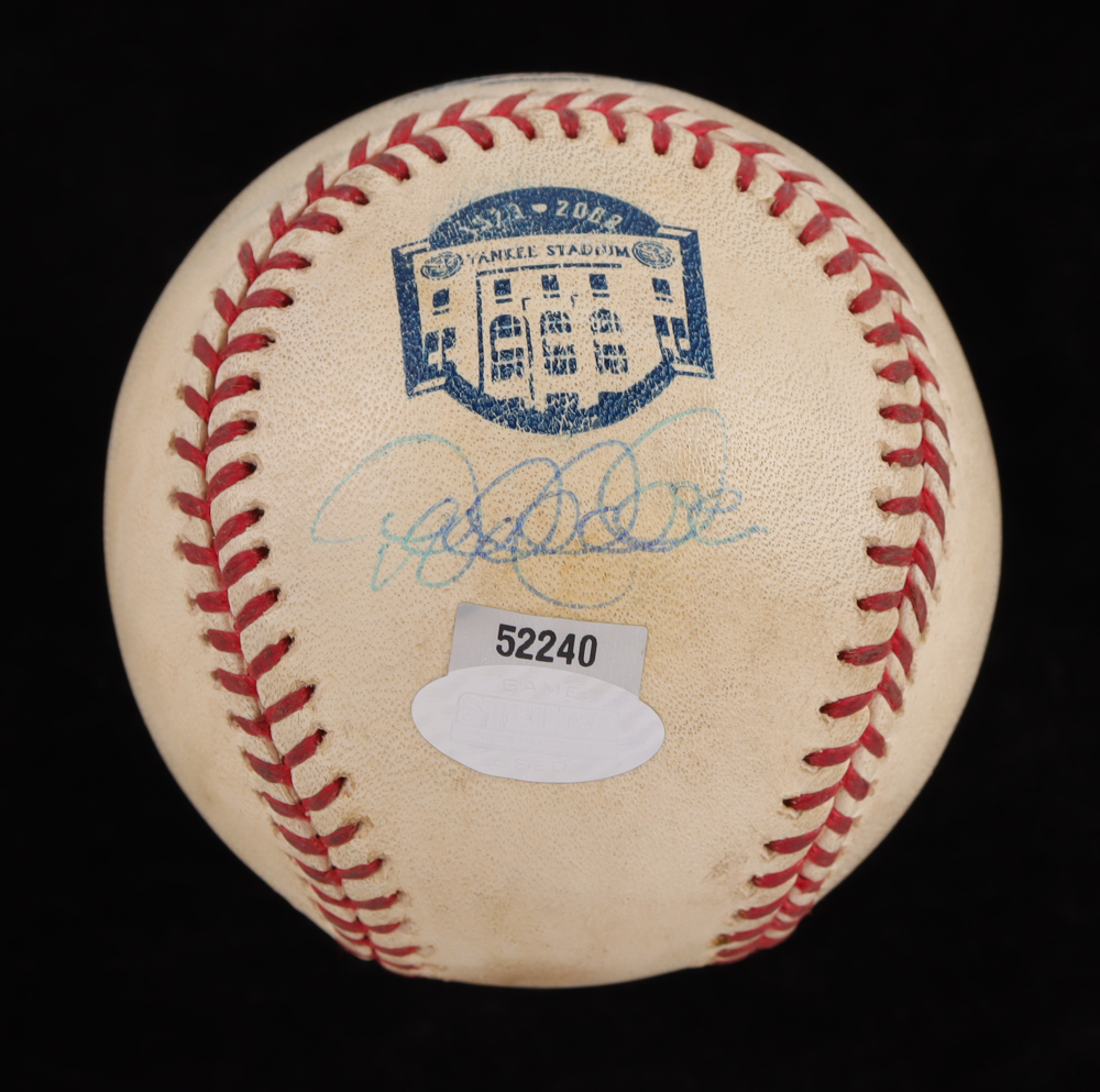 Derek Jeter Signed Game-Used Yankees Stadium Commemorative OML Baseball (MLB & Steiner) at PristineAuction.com Derek Jeter Signed Game-Used Yankees Stadium Commemorative OML Baseball (MLB & Steiner) at PristineAuction.com