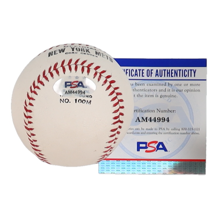 Nolan Ryan Signed Official Mets Baseball Inscribed "Miracle Mets" (PSA) at PristineAuction.com Nolan Ryan Signed Official Mets Baseball Inscribed "Miracle Mets" (PSA) at PristineAuction.com