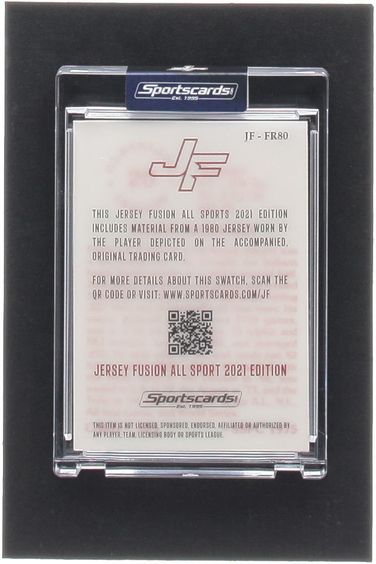 Frank Robinson 2021 Jersey Fusion All Sports Edition Game Used Patch #FR80 #10/99 at PristineAuction.com Frank Robinson 2021 Jersey Fusion All Sports Edition Game Used Patch #FR80 #10/99 at PristineAuction.com