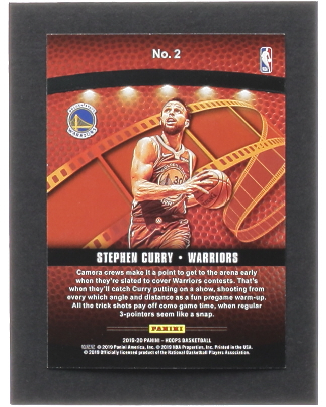 Stephen Curry 2019-20 Hoops Lights Camera Action #2 at PristineAuction.com Stephen Curry 2019-20 Hoops Lights Camera Action #2 at PristineAuction.com