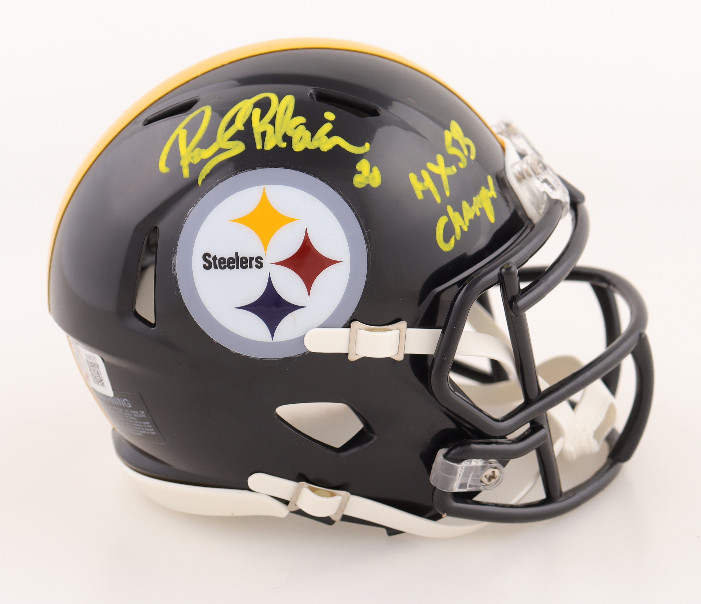 Rocky Bleier Signed Steelers Mini Helmet Inscribed "4X SB Champs" (Beckett) at PristineAuction.com Rocky Bleier Signed Steelers Mini Helmet Inscribed "4X SB Champs" (Beckett) at PristineAuction.com