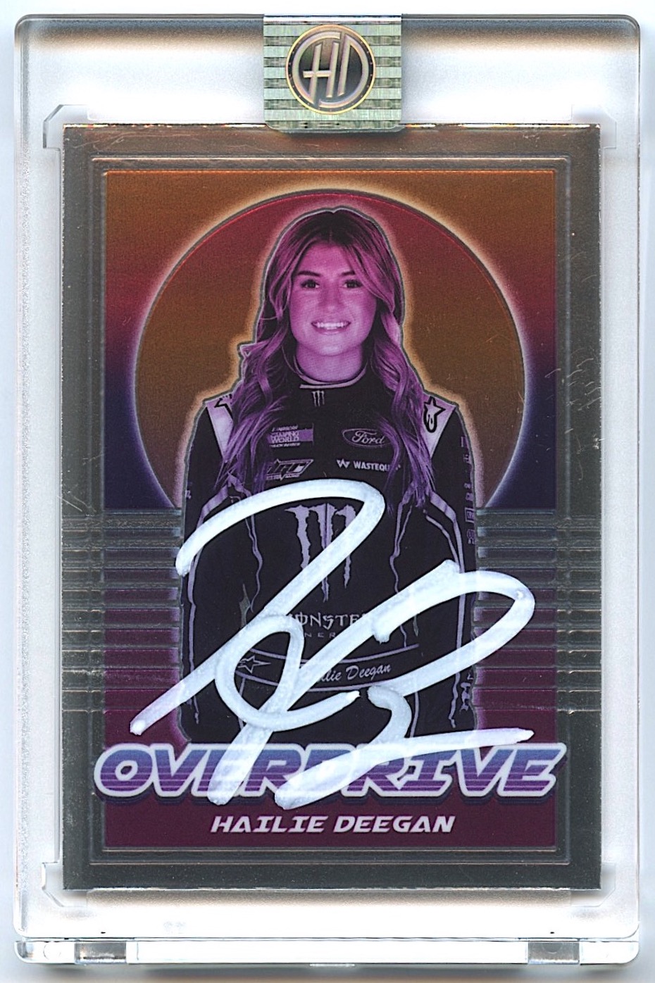 Hailie Deegan Signed 2022 Panini Chronicles Overdrive #17 (Deegan COA) at PristineAuction.com Hailie Deegan Signed 2022 Panini Chronicles Overdrive #17 (Deegan COA) at PristineAuction.com