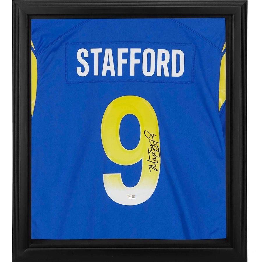 Matthew Stafford Signed Rams Custom Framed Nike Jersey (Fanatics) at PristineAuction.com Matthew Stafford Signed Rams Custom Framed Nike Jersey (Fanatics) at PristineAuction.com