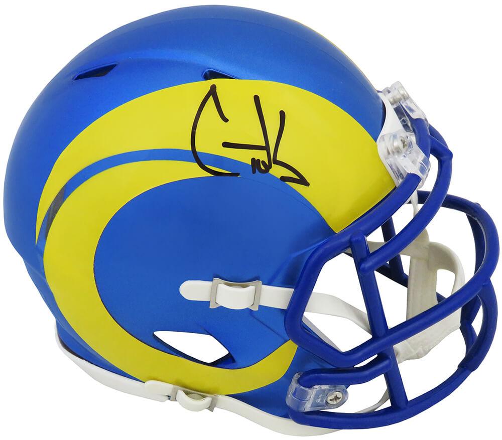 Cooper Kupp Signed Rams Speed Mini Helmet (Fanatics) at PristineAuction.com Cooper Kupp Signed Rams Speed Mini Helmet (Fanatics) at PristineAuction.com