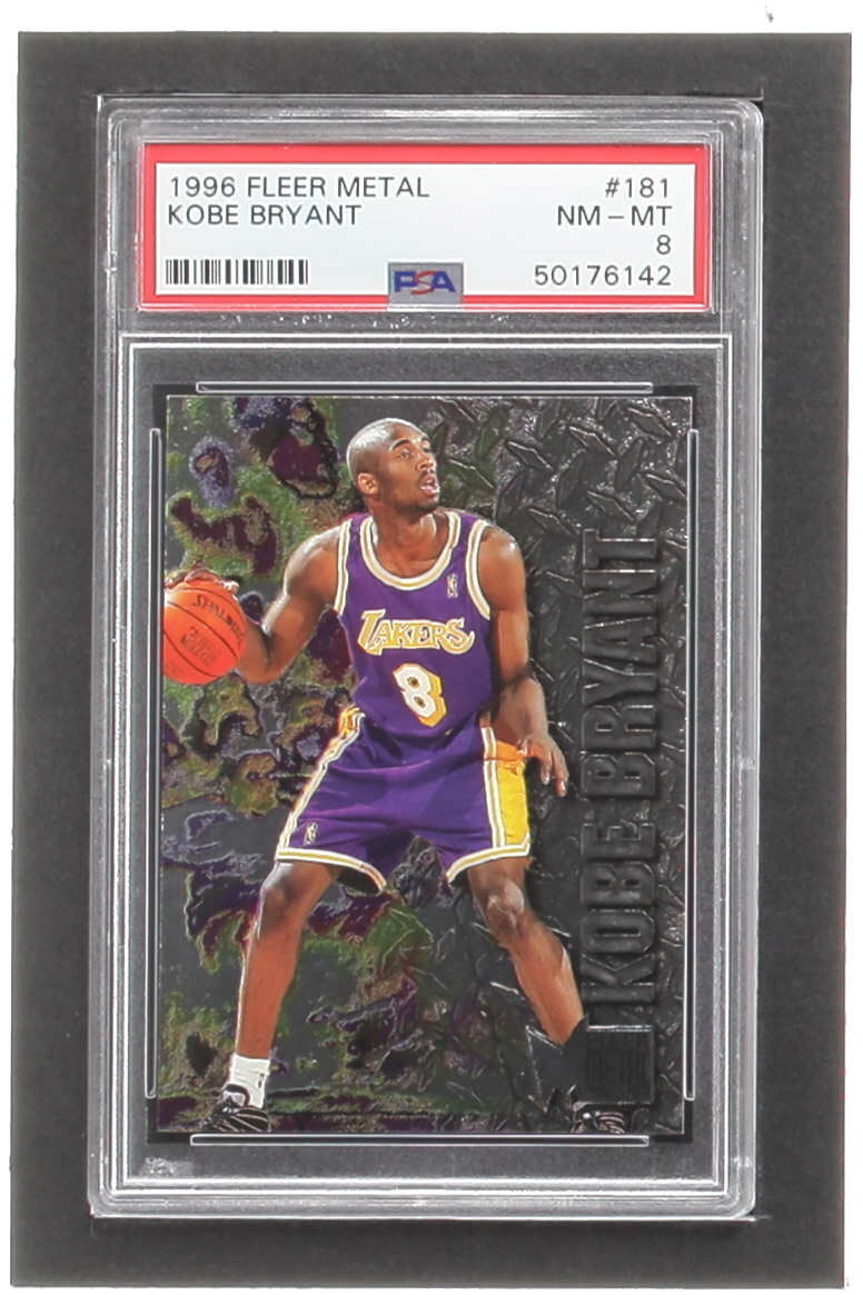 Kobe Bryant 1996-97 Metal #181 RC (PSA 8) at PristineAuction.com Kobe Bryant 1996-97 Metal #181 RC (PSA 8) at PristineAuction.com