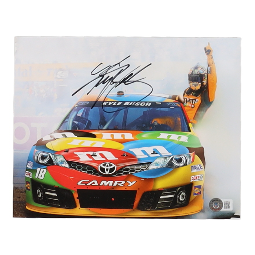 Kyle Busch Signed NASCAR 8x10 Photo (Beckett) at PristineAuction.com Kyle Busch Signed NASCAR 8x10 Photo (Beckett) at PristineAuction.com