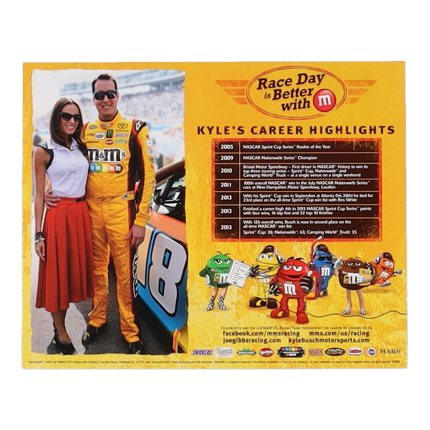 Kyle Busch Signed NASCAR 8x10 Photo (Beckett) at PristineAuction.com Kyle Busch Signed NASCAR 8x10 Photo (Beckett) at PristineAuction.com