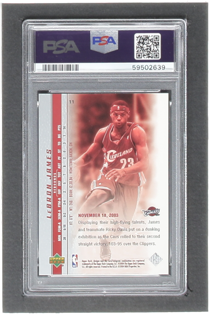upper deck lebron james phenomenal beginning