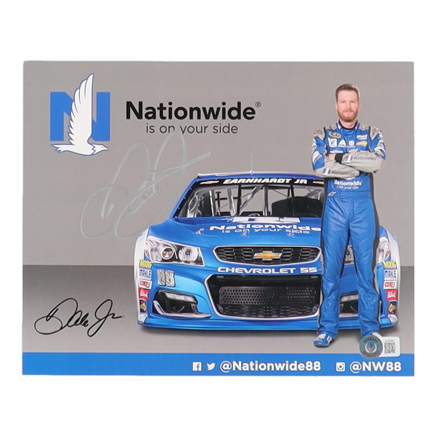Dale Earnhardt Jr. Signed NASCAR 8x10 Flyer (Beckett) at PristineAuction.com Dale Earnhardt Jr. Signed NASCAR 8x10 Flyer (Beckett) at PristineAuction.com