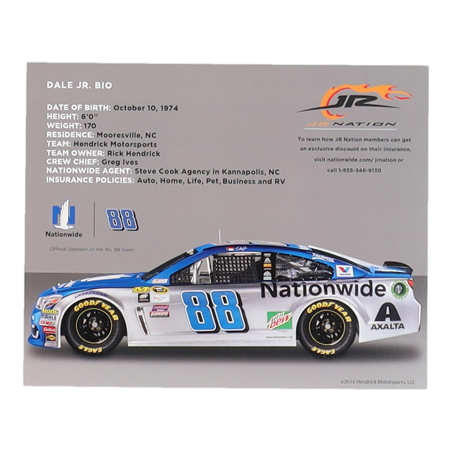 Dale Earnhardt Jr. Signed NASCAR 8x10 Flyer (Beckett) at PristineAuction.com Dale Earnhardt Jr. Signed NASCAR 8x10 Flyer (Beckett) at PristineAuction.com