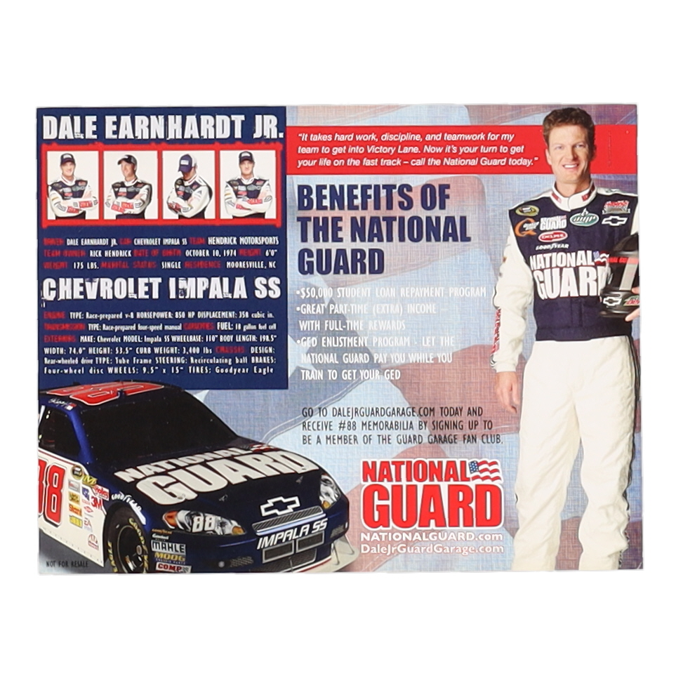 Dale Earnhardt Jr. Signed NASCAR 8x10 Flyer (Beckett) at PristineAuction.com Dale Earnhardt Jr. Signed NASCAR 8x10 Flyer (Beckett) at PristineAuction.com