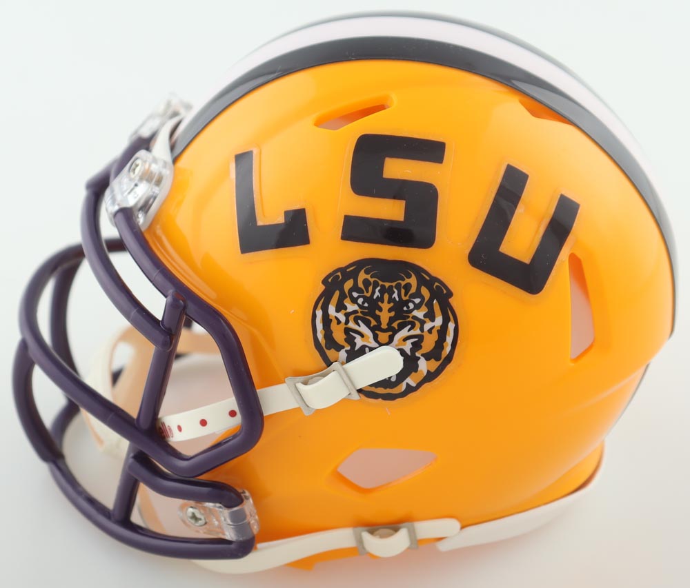 Kayshon Boutte Signed LSU Tigers Speed Mini Helmet (JSA) at PristineAuction.com Kayshon Boutte Signed LSU Tigers Speed Mini Helmet (JSA) at PristineAuction.com
