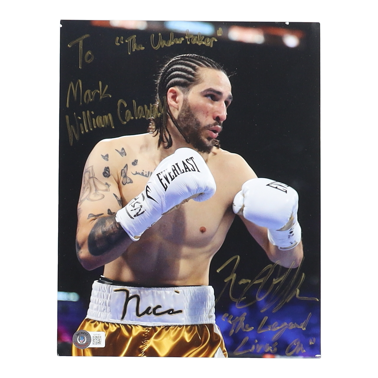 Nico Walsh Signed 8x10 Photo Inscribed "The Legend Lives On" (Beckett) at PristineAuction.com Nico Walsh Signed 8x10 Photo Inscribed "The Legend Lives On" (Beckett) at PristineAuction.com