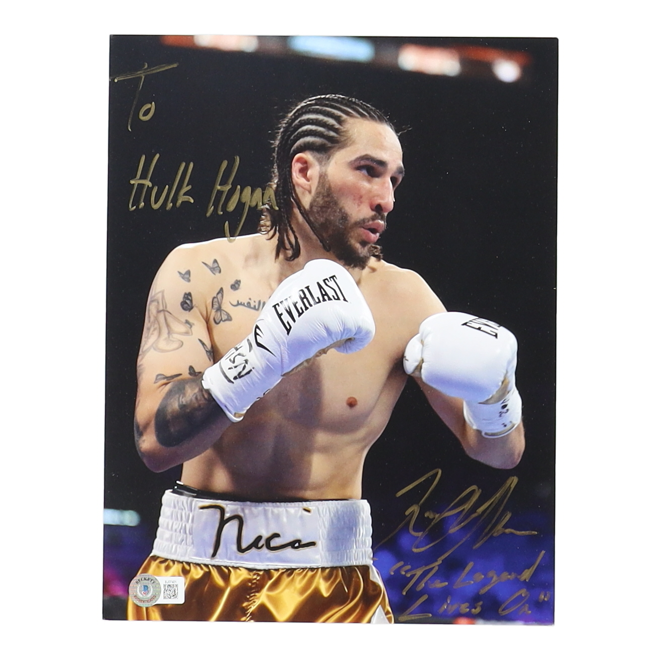 Nico Walsh Signed 8x10 Photo Inscribed "The Legend Lives On" (Beckett) at PristineAuction.com Nico Walsh Signed 8x10 Photo Inscribed "The Legend Lives On" (Beckett) at PristineAuction.com