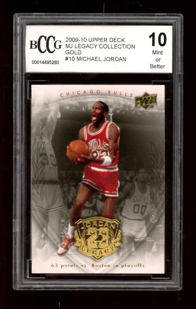 Michael Jordan 2009 2010 Upper Deck MJ Legacy Collection Gold 10 BCCG 10 Pristine Auction