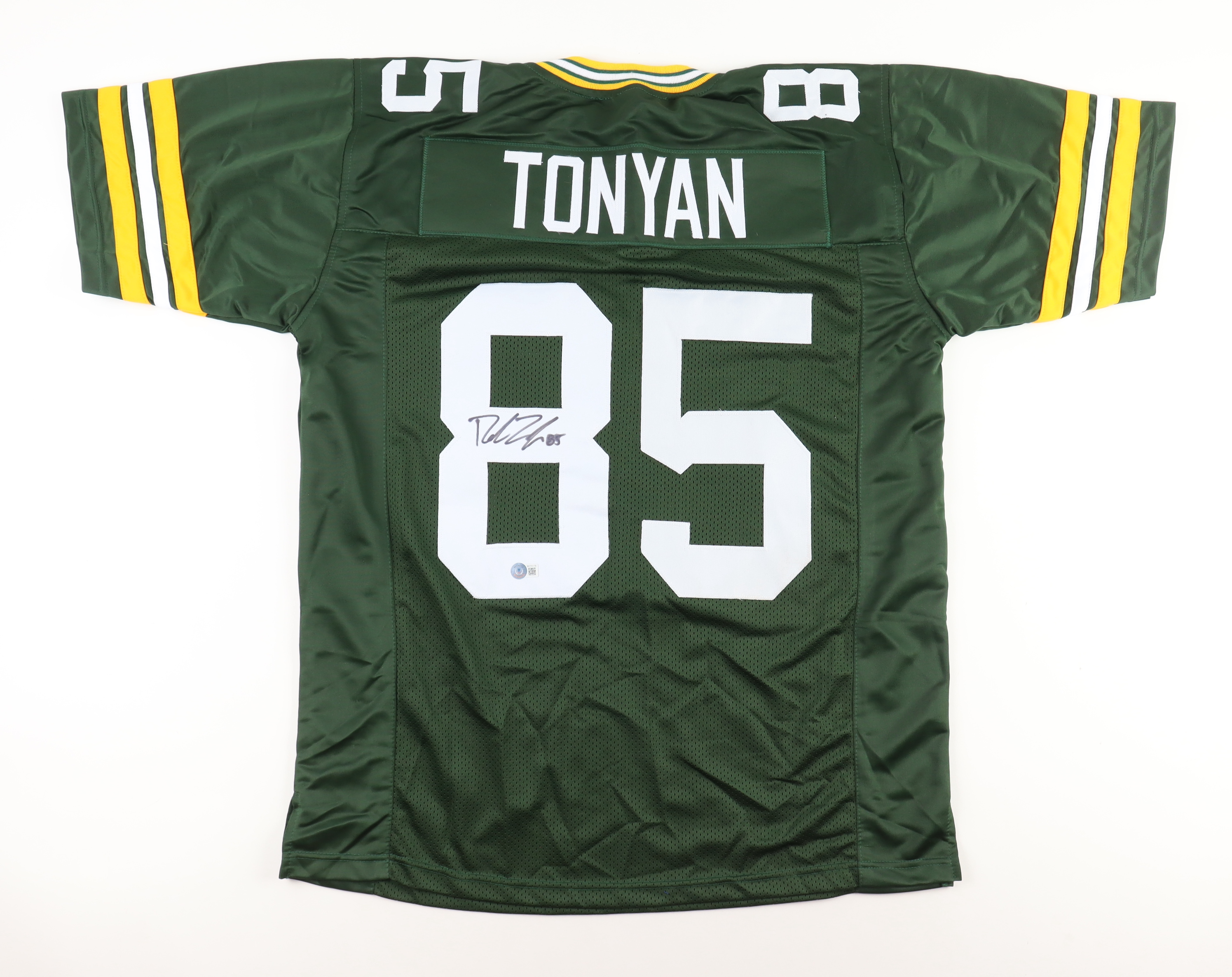 Robert Tonyan Signed Jersey (Beckett) at PristineAuction.com Robert Tonyan Signed Jersey (Beckett) at PristineAuction.com