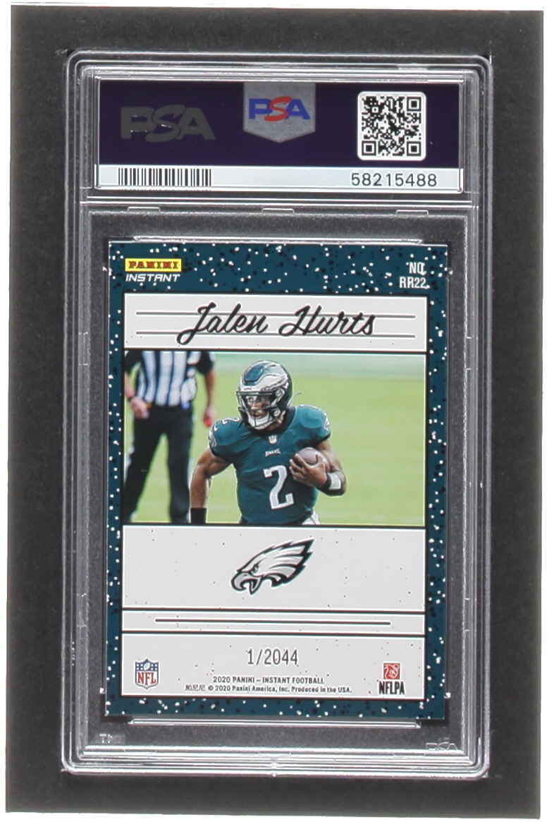 Jalen Hurts 2020 Panini Instant Retro Rated Rookies #22 RC (PSA 9) at PristineAuction.com Jalen Hurts 2020 Panini Instant Retro Rated Rookies #22 RC (PSA 9) at PristineAuction.com