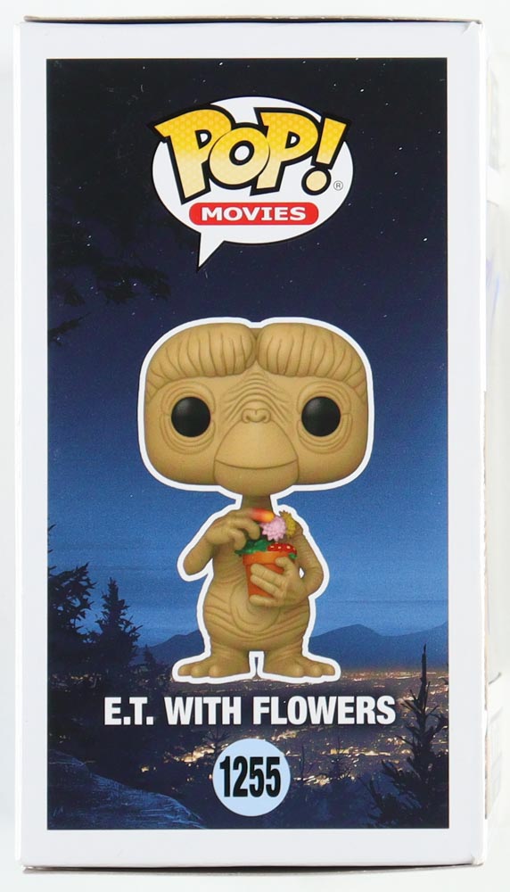 Steven Spielberg Signed "E.T. The Extra-Terrestrial" #1255 E.T. With Flowers Funko Pop! Vinyl Figure Inscribed "ET" (AutographCOA) at PristineAuction.com Steven Spielberg Signed "E.T. The Extra-Terrestrial" #1255 E.T. With Flowers Funko Pop! Vinyl Figure Inscribed "ET" (AutographCOA) at PristineAuction.com