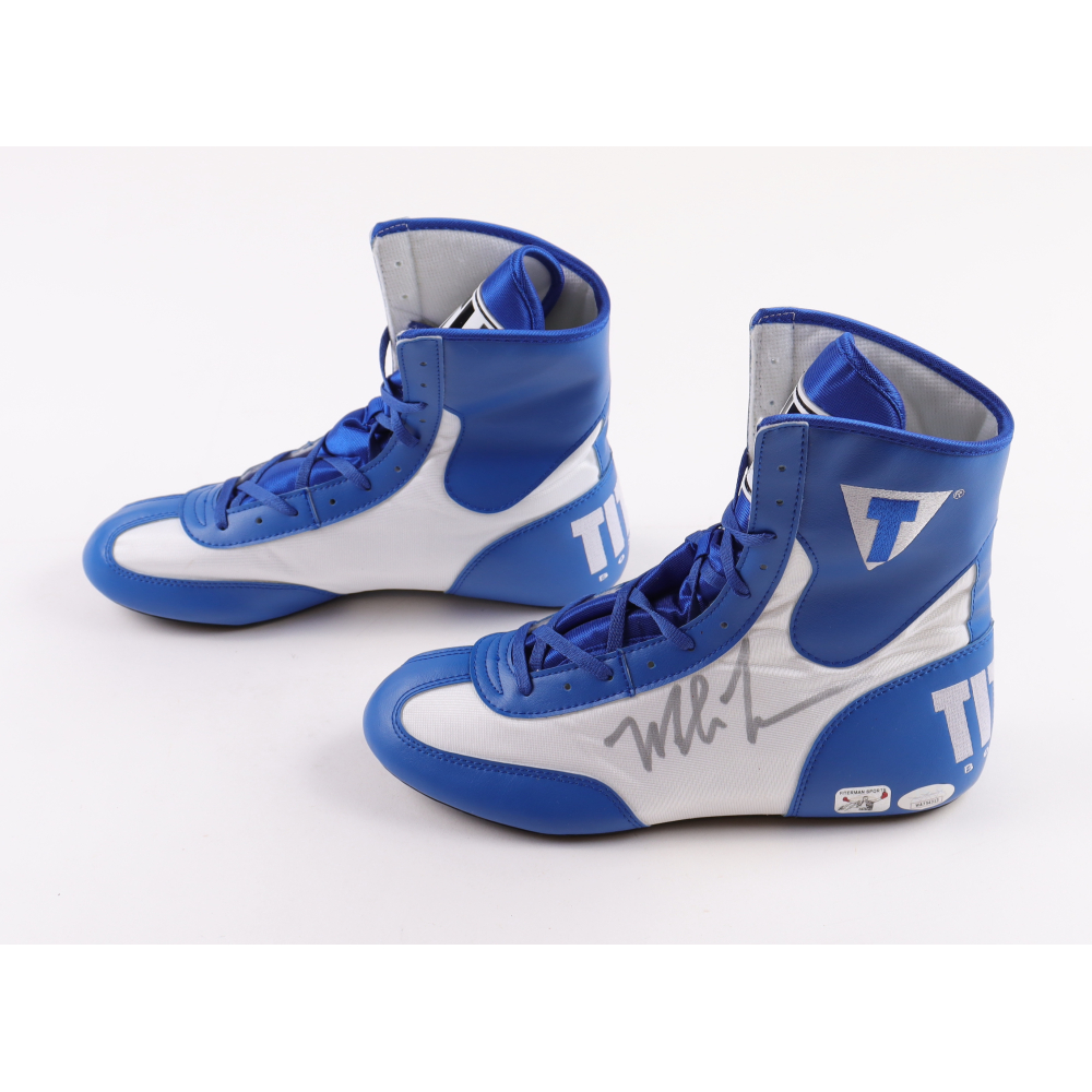 Mike Tyson Signed Pair of Title Boxing Shoes (JSA & Tyson) Pristine Auction