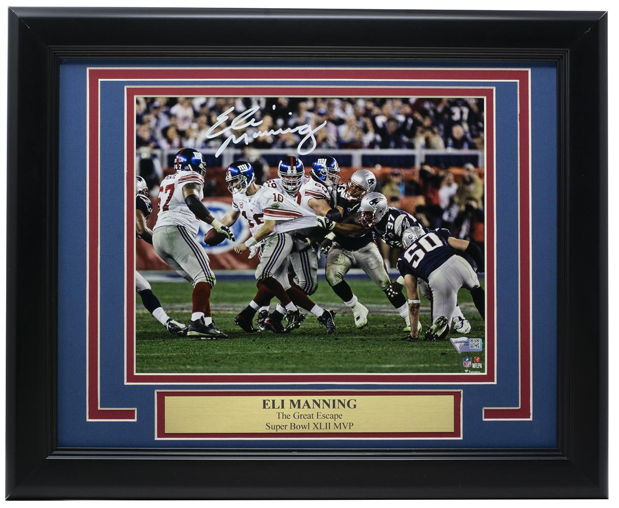 Eli Manning Signed Giants 14x11 Custom Framed Photo (Fanatics) at PristineAuction.com Eli Manning Signed Giants 14x11 Custom Framed Photo (Fanatics) at PristineAuction.com