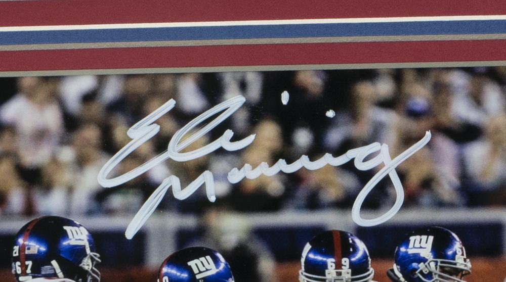 Eli Manning Signed Giants 14x11 Custom Framed Photo (Fanatics) at PristineAuction.com Eli Manning Signed Giants 14x11 Custom Framed Photo (Fanatics) at PristineAuction.com