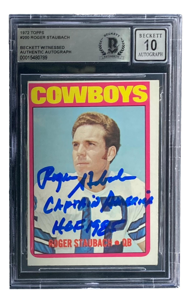 1980 Topps #530 Roger Staubach Dallas Cowboys Custom Card - HOF Original