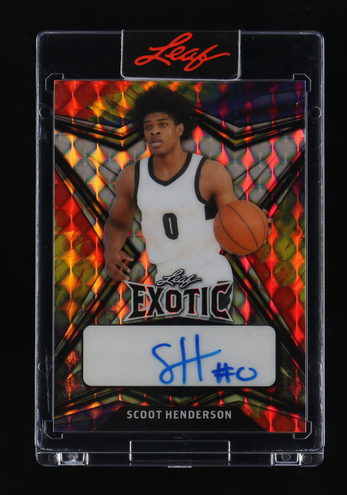 Scoot Henderson 2022-23 Leaf Exotic Mosaic Parrot #BASH1 #4/5