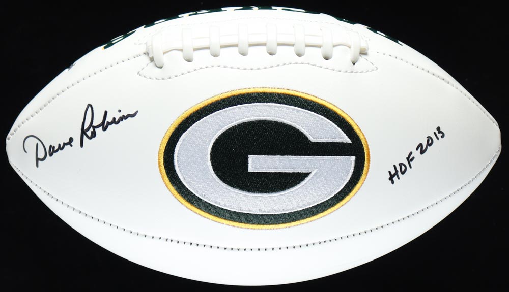 Dave Robinson Signed Packers Logo Football Inscribed "HOF 2013" (Schwartz) at PristineAuction.com Dave Robinson Signed Packers Logo Football Inscribed "HOF 2013" (Schwartz) at PristineAuction.com