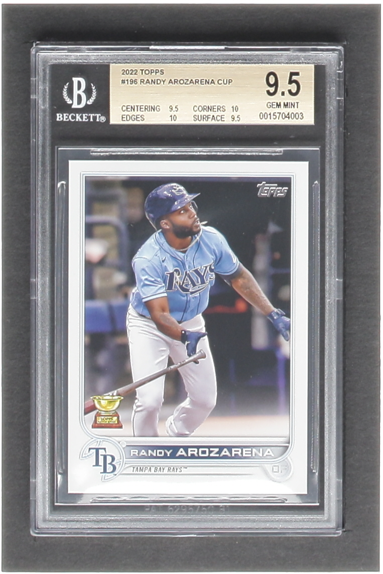 Randy Arozarena 2022 Topps #196 CUP (BGS 9.5) at PristineAuction.com Randy Arozarena 2022 Topps #196 CUP (BGS 9.5) at PristineAuction.com