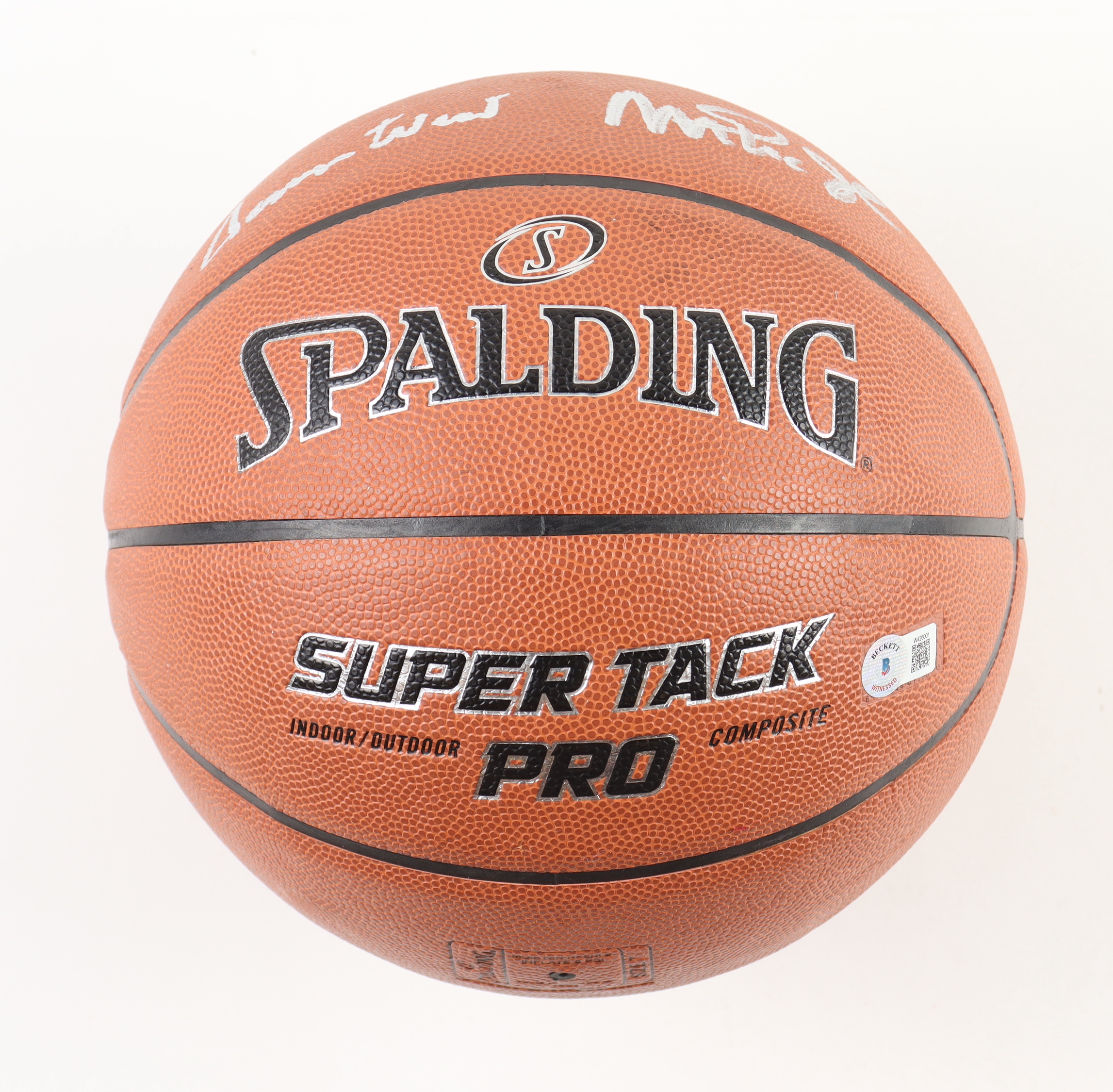 Magic Johnson & Jerry West Signed NBA Basketball (Beckett) at PristineAuction.com Magic Johnson & Jerry West Signed NBA Basketball (Beckett) at PristineAuction.com