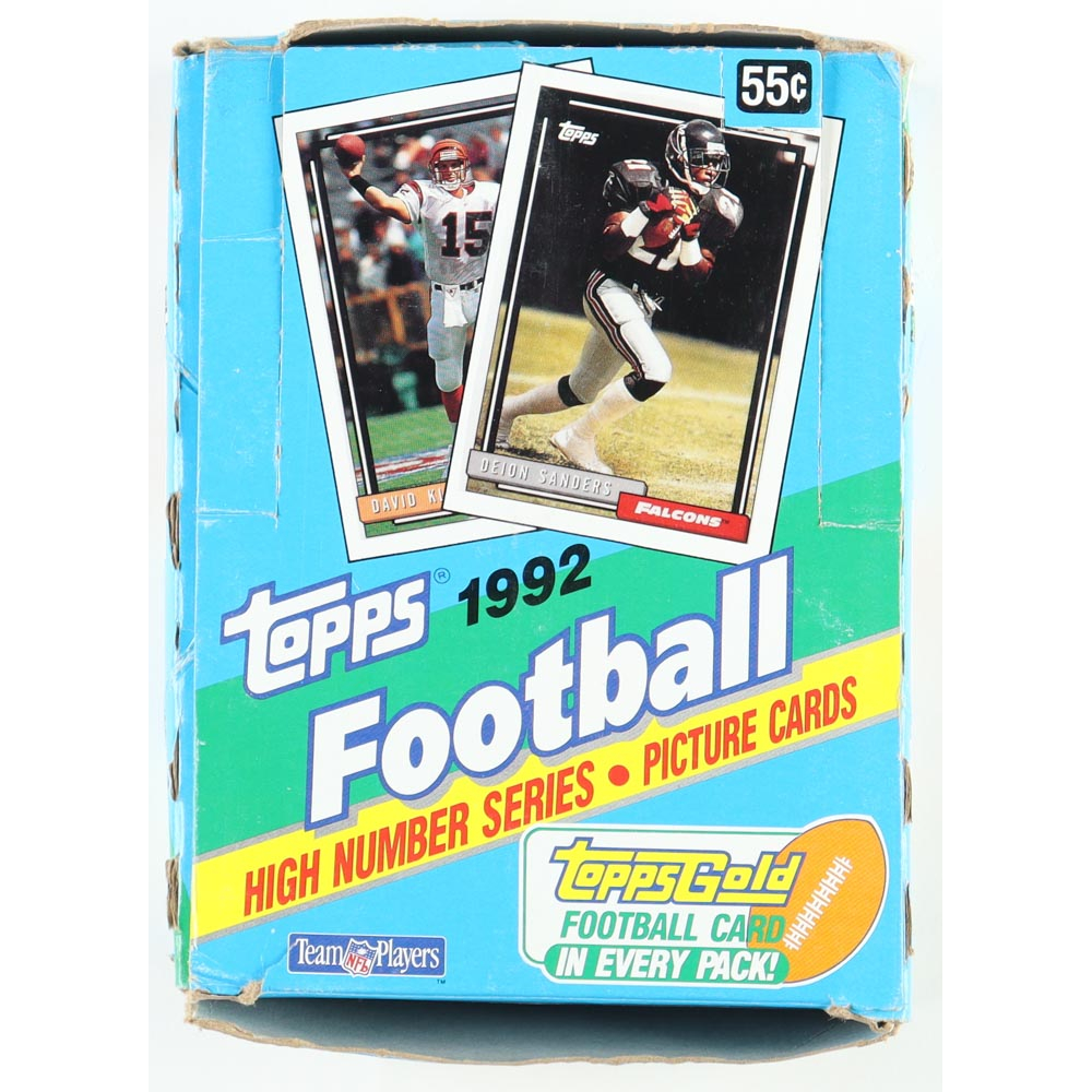 1992 Topps Series 3 Football Wax Box With (36) Packs Pristine Auction