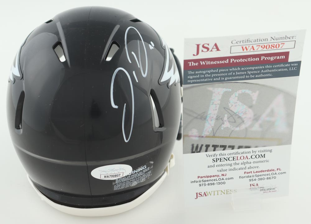 Jordan Davis Signed Eagles Speed Mini Helmet (JSA) at PristineAuction.com Jordan Davis Signed Eagles Speed Mini Helmet (JSA) at PristineAuction.com