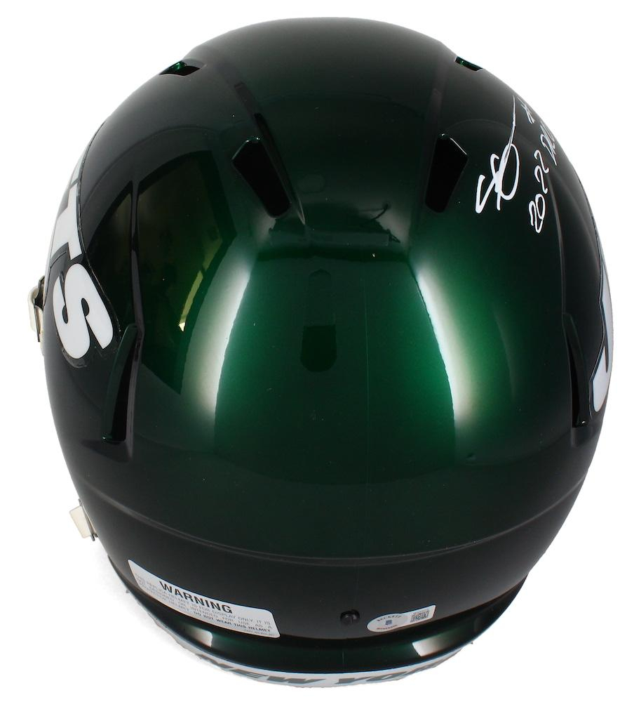 Ahmad "Sauce" Gardner Signed Jets Full Size Speed Helmet Inscribed