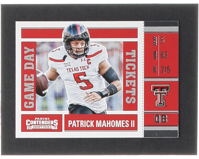 Patrick Mahomes II 2017 Panini Contenders Draft Picks Game Day Tickets #15 RC at PristineAuction.com Patrick Mahomes II 2017 Panini Contenders Draft Picks Game Day Tickets #15 RC at PristineAuction.com