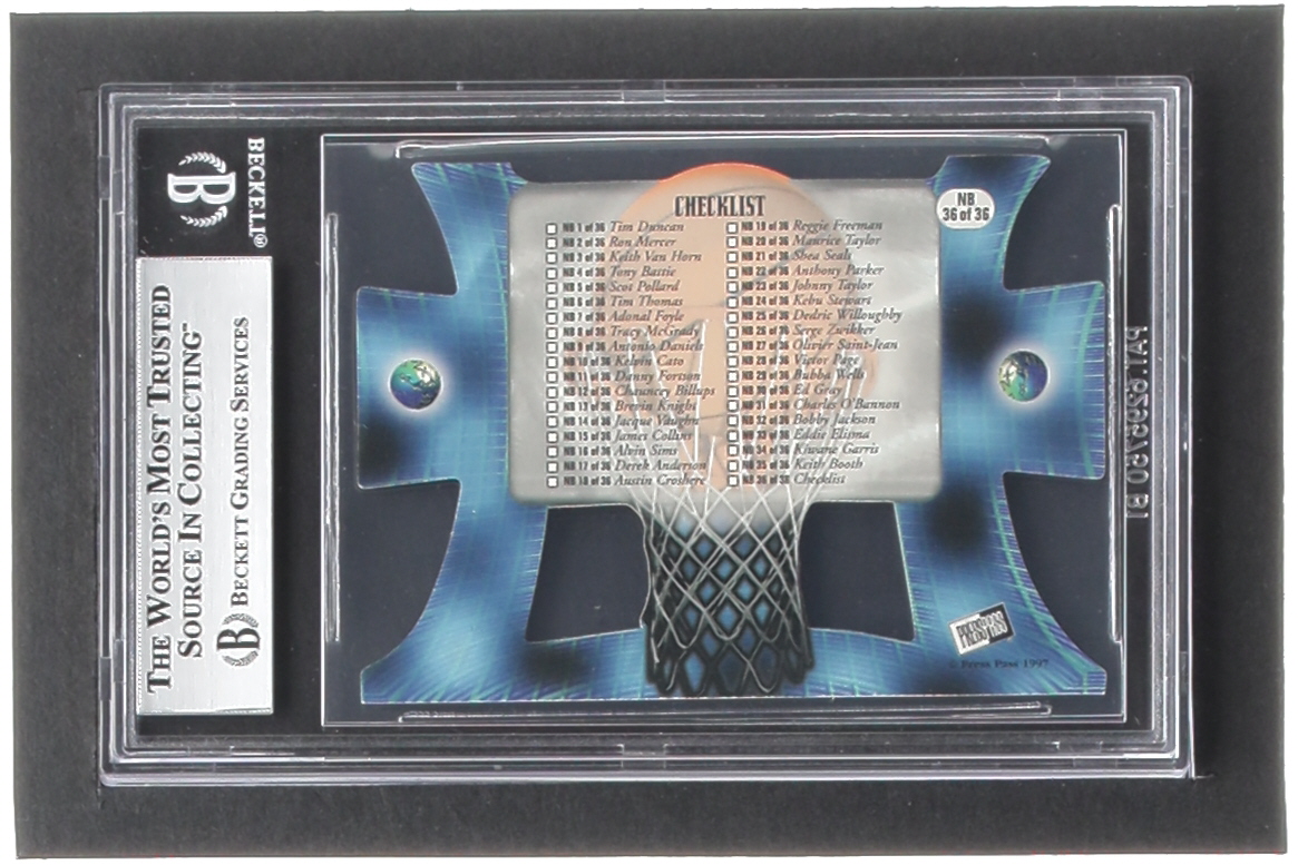Tim Duncan 1997 Press Pass Net Burners #NB1 RC (BGS 8.5) at PristineAuction.com Tim Duncan 1997 Press Pass Net Burners #NB1 RC (BGS 8.5) at PristineAuction.com