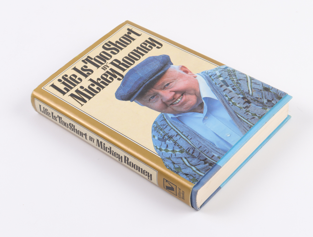 Mickey Rooney Signed "Life Is Too Short" Hardcover Book (Beckett) at PristineAuction.com Mickey Rooney Signed "Life Is Too Short" Hardcover Book (Beckett) at PristineAuction.com