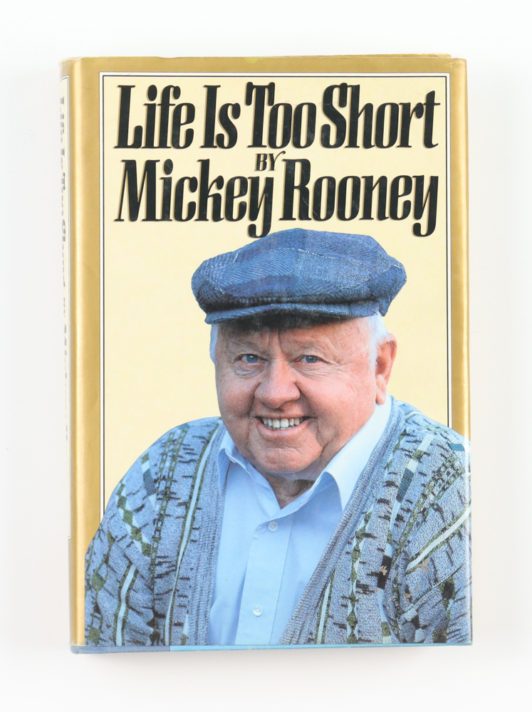 Mickey Rooney Signed "Life Is Too Short" Hardcover Book (Beckett) at PristineAuction.com Mickey Rooney Signed "Life Is Too Short" Hardcover Book (Beckett) at PristineAuction.com