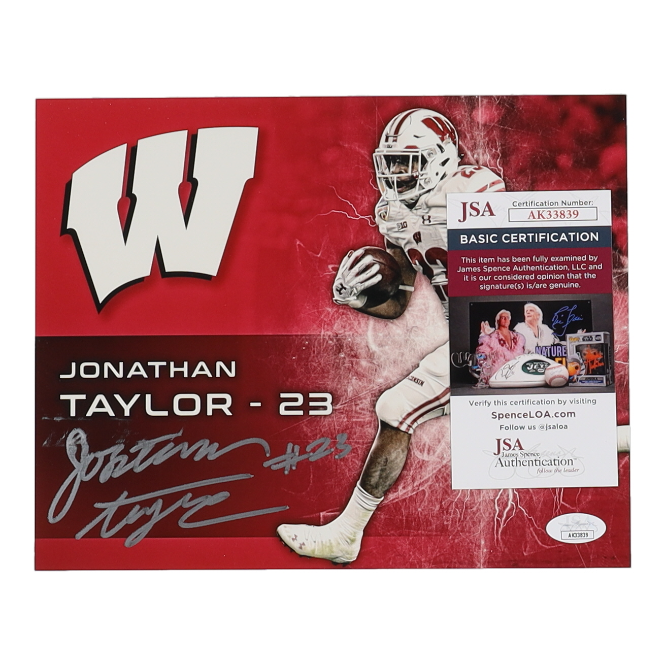 Jonathan Taylor Signed Wisconsin Badgers 8x10 Photo (JSA) at PristineAuction.com Jonathan Taylor Signed Wisconsin Badgers 8x10 Photo (JSA) at PristineAuction.com